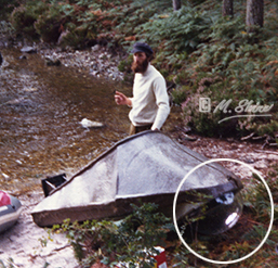 Adrian Shine with Pequod the 'glass bottommed boat.