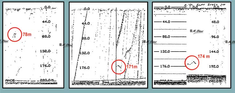 THREE SONAR CONTACTS